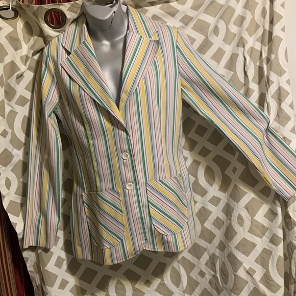 Wrangler Jackets & Blazers - Vintage Striped Wrangler Blazer Medium